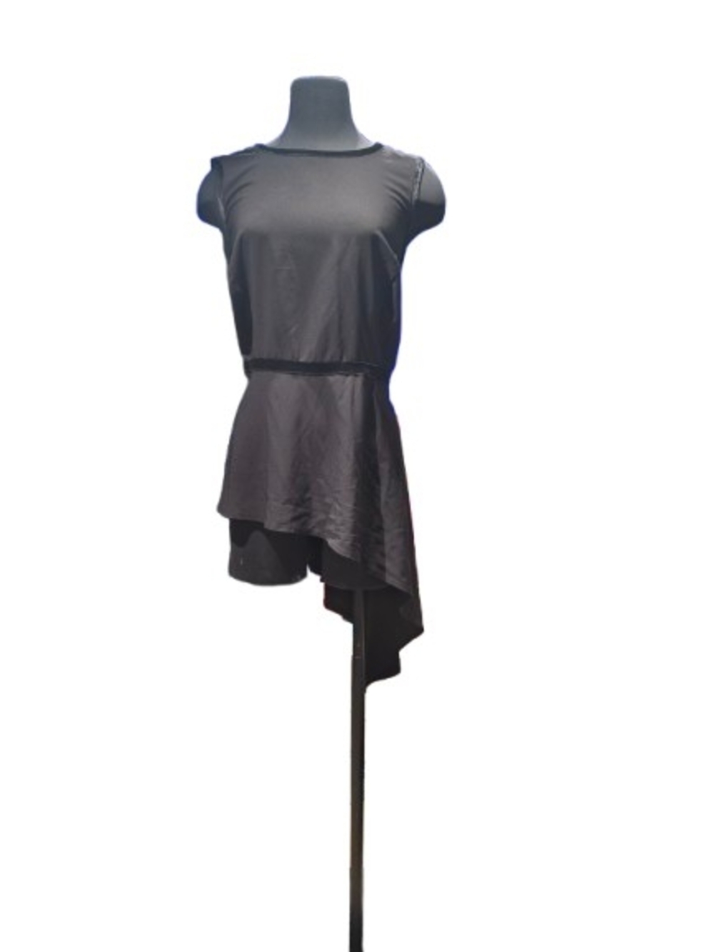 Torrid Black Asymmetric Peplum Tank Top Size 3 image 4